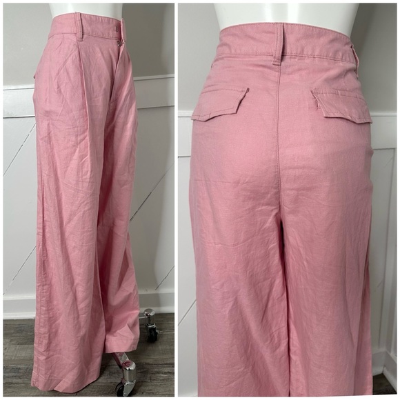GAP LINEN PLEATED PANTS/ NWT / SIZE 8 - Picture 5 of 11